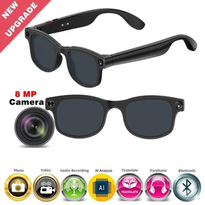 4K HD Smart Glasses with AI Camera Bluetooth Call Voice Assistant Waterproof - Picture 1 of 23