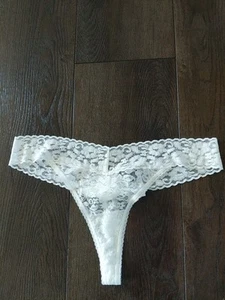 INC International Concepts Floral Lace Solid Thong Panty Women's Underwear New - Picture 1 of 3