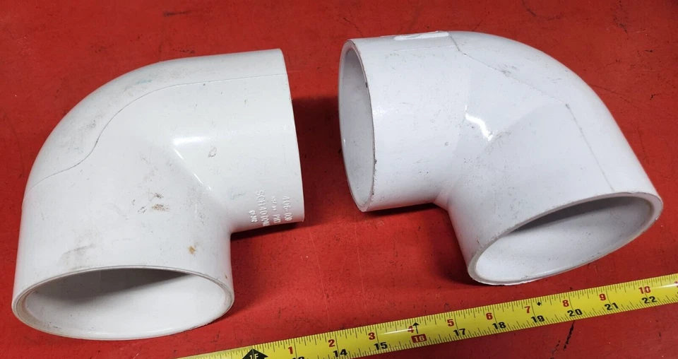 (Pack de 2) Lanzas de 2" 406-020 Socket Schedule 40 PVC 90 Grados Codos Nuevo Foto 1 de 1