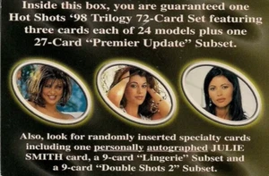HOT SHOTS~1998~TRILOGY PART TWO~PREMIUM COLLECTOR CARDS~FOR MEN~ONE SEALED PACK! - Picture 1 of 10