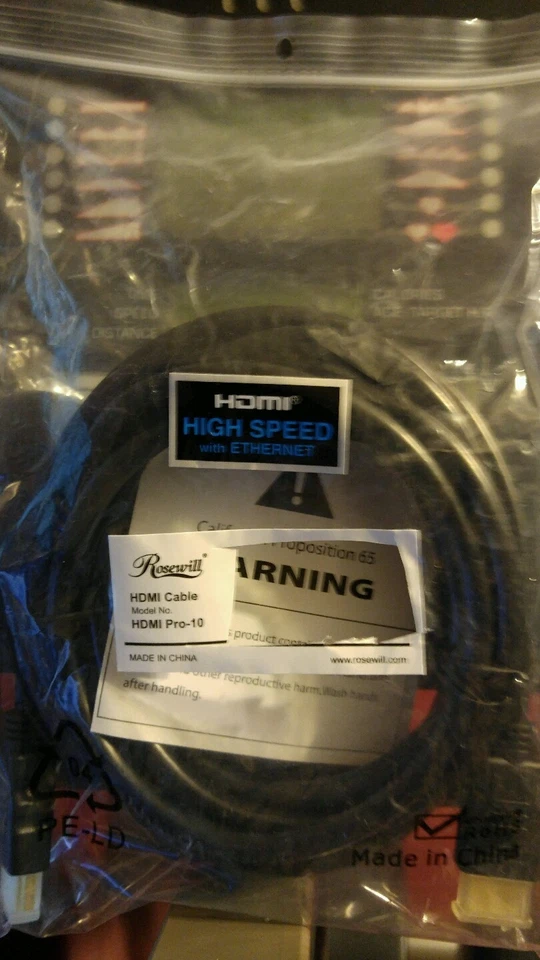 Cable Rosewill HDMI Pro-10 con Ethernet Foto 1 de 1
