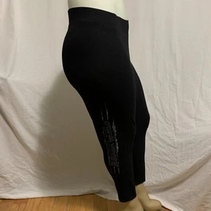 Torrid Leggings Crop Length Jurassic World Claw Marks Black Plus Size 1 14 / 16 - Picture 1 of 6
