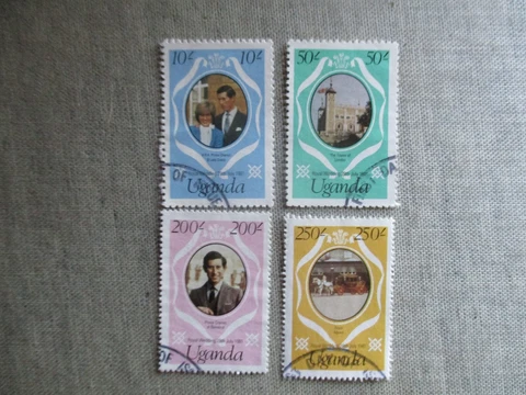 Uganda, Scott#314-317, used Cover