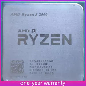 Ryzen 5 2600 AMD Six-Core 3.4-3.9 GHz 65W Socket AM4 CPU Processor - Picture 1 of 2