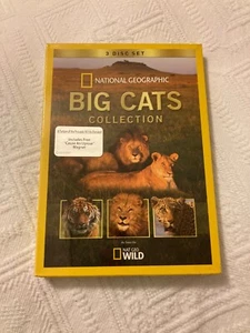 National Geographic Big Cats Collection 3-Disc Set DVD VIDEO TV animals film NEW - Picture 1 of 2