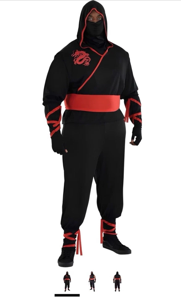 Disfraz de Asesino Ninja Halloween Juegos con disfraces Adulto Plus 2xl 48-52 Foto 1 de 2