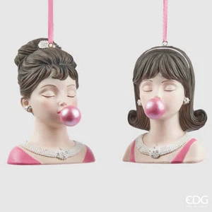 EDG Enzo De Gasperi Decoracion de Navidad Dama Chewing Gum 2 Culo - Imagen 1 de 1