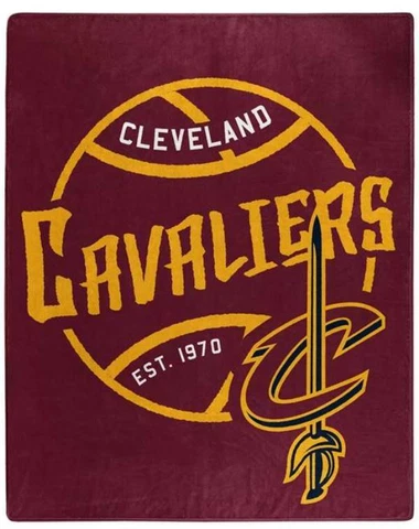 Cleveland Cavaliers 50" x 60" "Black Top" Raschel Throw Blanket Cover