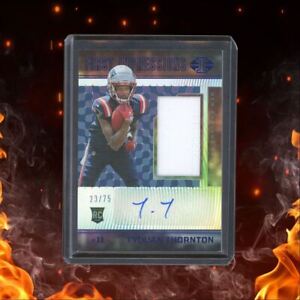2022 Panini Illusions First Impressions Tyquan Thornton Patch Rookie Auto 23/75