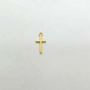 Kreuz Anhänger Gold Farben Jesus Christus Kruzifix Glaube christlich 890032 - Picture 1 of 4