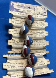 Carnival Cork Company Float Fishing Line Card St Louis MO Lot Of 6 NOS Vintage - Picture 1 of 5