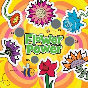 Replaceable Air Frame Game Vinyl Panel 40x34 Flower Power Event Carnival Party - Picture 1 of 1
