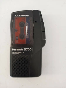 Olympus Pearlcorder S700 Handheld Cassette Voice Recorder Black PARTS ONLY - Picture 1 of 4