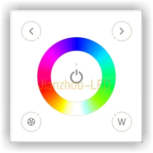 D4 Wand- Touch Panel LED Controller RGB + Weiß RGBW-Streifen-Licht DC12V ~ 24V - Bild 1 von 2