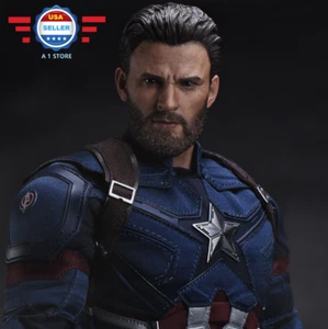 【EN STOCK】1/6 Chris Evans Capitán América Cabeza Esculpida Vengadores 3 para PHICEN  - Imagen 1 de 7