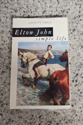 Elton John ' Simple Life Cassette Single SEALED MCA VTG  - Image 1 of 4