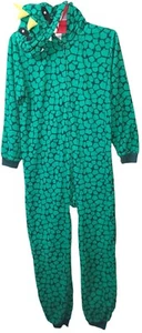 Children's Place Dragon Print Fleece Pajama Jumpsuit One Piece Sleepwear - Picture 1 of 6