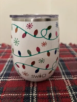 Vaso de vino aislado Swig Life 14 oz Let It Brille luces Foto 1 de 4