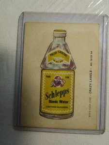 1979 Fleer Crazy Labels Schlepps (FizzleLean Back) #19 - Imagen 1 de 1
