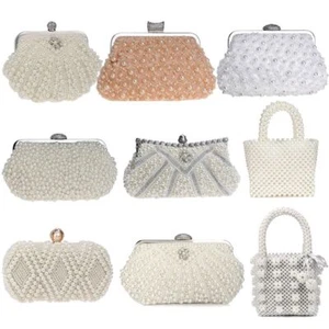 Bolsos de noche para mujer estilo concha de diamantes pequeños embragues fiesta cena bolsos de mano - Imagen 1 de 37