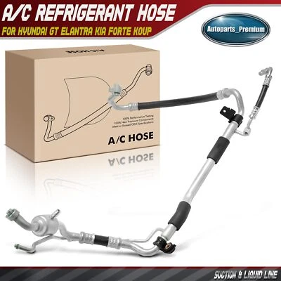 Conjunto de manguera de línea de líquido y succión de aire acondicionado para Hyundai Elantra 14-15 Kia Forte 14-16 Foto 1 de 4