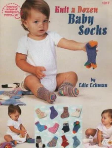 KNIT A DOZEN BABY SOCKS SUPER CUTE!!! - Picture 1 of 2