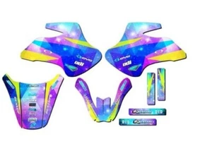 All Years KDX 50 SPACE KADET Galaxy Senge Graphics Kit Compatible with Kawasaki - Picture 1 of 10