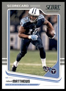 2018 Score Scorecard #317 Rishard Matthews