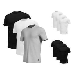 3er Pack Adidas Herren Shirt Unterziehshirt Crew Neck T-Shirt Active Core Cotton