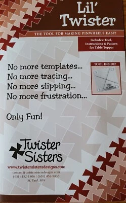 Twister Sisters Lil' Twister Tool Template with a Table Topper Pattern Quilting  - Image 1 of 4