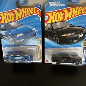 Hot Wheels 90 Honda Civic EF y Nissan Skyline GTR R32 Lote 2025 Estuche A *en Stock - Imagen 1 de 4