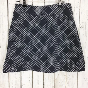 Athleta Everyday skort womens XS pocket plaid gray striped - Picture 1 of 6