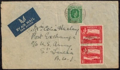 St. Lucia 1944 King George V SG 83, 83a, & 87 MOG VLH CV L27+ - Image 1 of 2