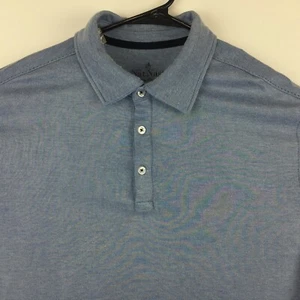 Nat Nast Mens Luxury Original Side Gussets Blue Polo Shirt Golf Rayon Size XL - Picture 1 of 9