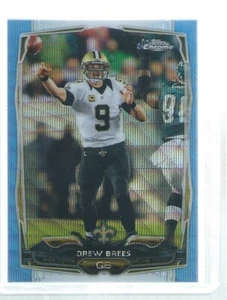 DREW BREES 2014 TOPPS CHROME BLUE WAVE REFRACTOR - Picture 1 of 1