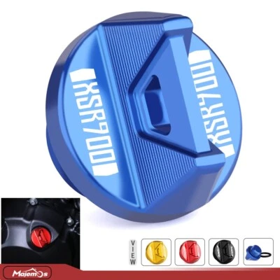 Tapones de rosca de tapa de filtro de aceite de motor CNC para Yamaha XSR900 2016-2024 2025 Foto 1 de 4