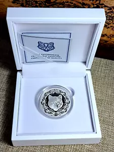 2024 Kazakistan 1 tenge nomadi LUPO Kokbori 1 oz argento PROOF conio 640 - Foto 1 di 9