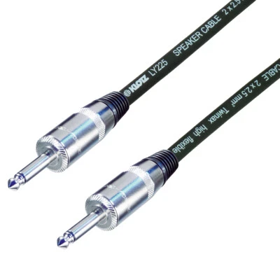 0.5m 1/4" Jack to Jack Guitar Amp Cabinet PA Speaker Lead Klotz Cable 2.5mm²