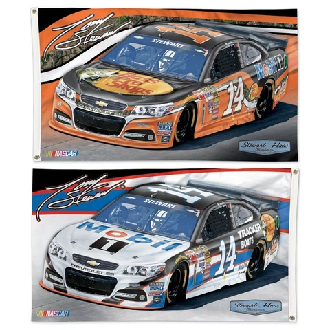 Nascar Tony Steward # 14 Wincraft 2-Sided 3' X 5' Deluxe Flag w Grommets NEW! Cover
