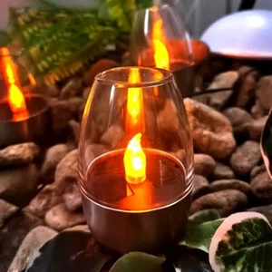 Solar Kerzen 5er Set LED Solarleuchte Garten Deko Kerzenleuchten Außen Lampe Neu - Bild 1 von 11