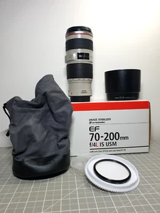 CANON ottica EF 70-200 f/4 L IS USM + FILTRO - Imagen 1 de 11