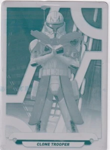 2017 Topps Star Wars Galactic Files Printing Plate ACW-9 Captain Rex 1/1 cyan - Picture 1 of 2