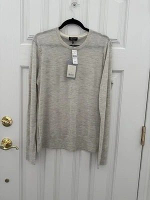 Rag & Bone Men’s Cashmere Crew Sweater In Light Gray Size: XL NWT $325 - Image 1 of 4