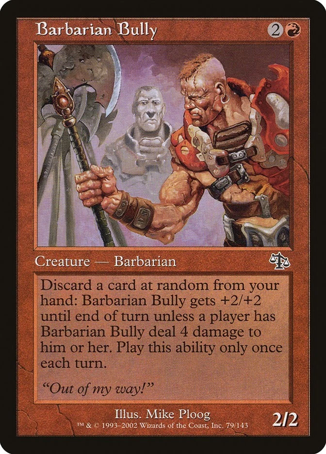 Judgment Barbarian Bully MTG Magic the Gathering NM - Image 1 of 1