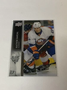 2021-22 Cubierta Superior Corte Transparente #362 Mathew Barzal **034259 - Imagen 1 de 2