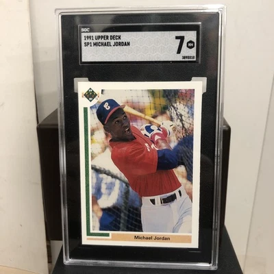 1991 ВЕРХНЯЯ ПАЛУБА MICAHEL JORDAN SCG 7 БЕЛЫЙ SOX - Изображение 1 из 2