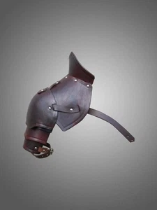 Halloween Medieval leather Pauldron shoulder armor Medieval Fantasy Costume Larp - Picture 1 of 3