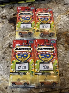 4x MATCHBOX ACROSS AMERICA 50TH BIRTHDAY SERIES CALIFORNIA 1955 CHEVY BEL AIR - Picture 1 of 5