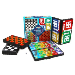 4 Mini Magnetspiele - 4 x Reisespiele inklusive Schach, Schlangen und - Bild 1 von 5