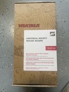 Barra transversal universal YAKIMA #03590 soportes poderosos para techo (juego de 4) NUEVO sellado - Imagen 1 de 6